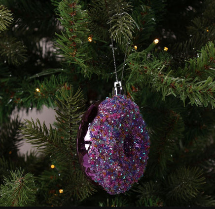 Purple Doughnut Ornament