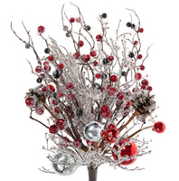 
              Flocked Berry & Ornament Bouquet
            