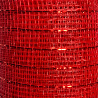 
              Red Metallic Deco Mesh Ribbon- 10 in x 10 yds.
            