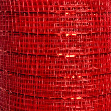 Red Metallic Deco Mesh Ribbon- 10 in x 10 yds.