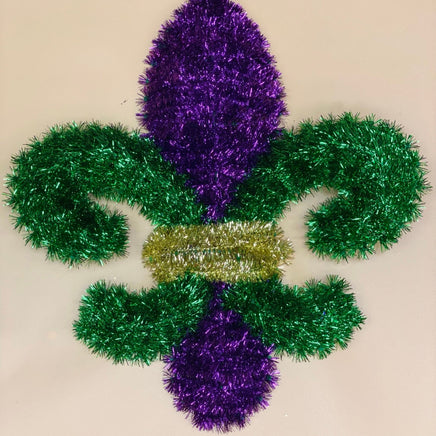 Fleur De Lis Tinsel Decoration