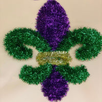 
              Fleur De Lis Tinsel Decoration
            