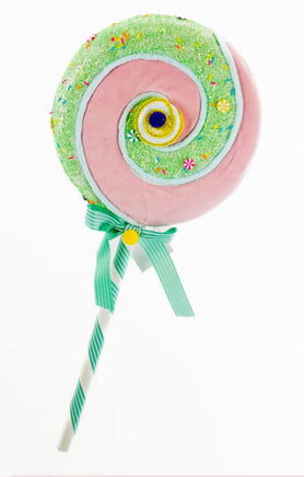 18" Lollipop- Light Pink/Green