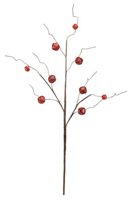 30.5"L Jingle Bell/Curly Twig Spray