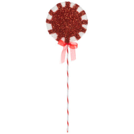 Peppermint Sunburst Lollipop Tree Pick