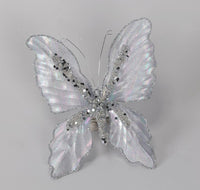 
              Blue Iridescent Butterfly Clip Ornament
            