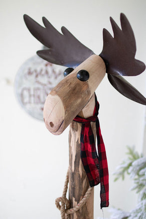 Wood and Iron Moose