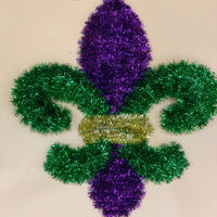 
              Fleur De Lis Tinsel Decoration
            