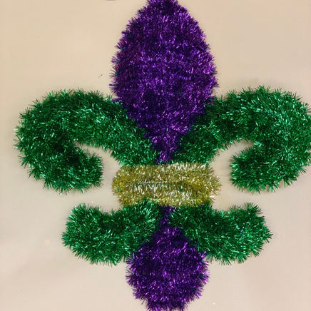 Fleur De Lis Tinsel Decoration