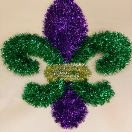 Fleur De Lis Tinsel Decoration