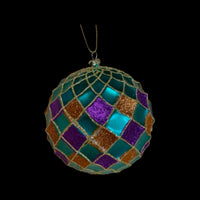 
              Teal/Purple/Orange Ball Ornament
            