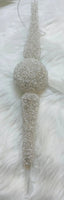 
              Set of 3- Crystal Finial Ornaments
            