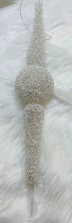 Set of 3- Crystal Finial Ornaments