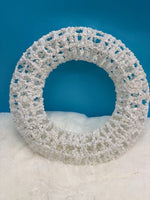 
              12" White Sequin Wreath
            