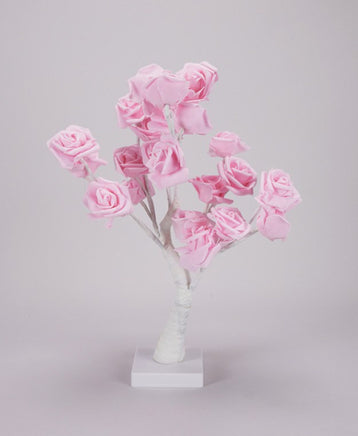 Light Up Pink Roses Tree