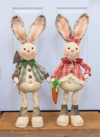 
              Khaki Plaid Bunny Stander
            