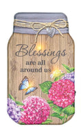 
              Sunflower Blessings Mason Jar Canvas with LED
            