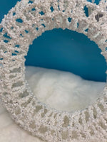 
              12" White Sequin Wreath
            