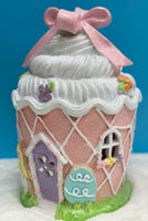 
              Light Up Cupcake House Easter Decor
            