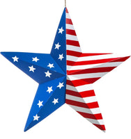 
              16" Patriotic Star Metal Wall Decor
            