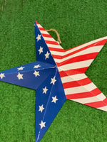 
              16" Patriotic Star Metal Wall Decor
            