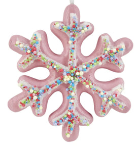 Frosted Snowflake Ornament