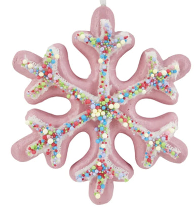 Frosted Snowflake Ornament