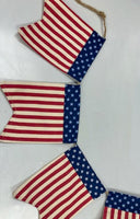 
              6' Ft Patriotic Stars & Stripes Garland Banner
            