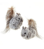 
              Set of 2-Gray Hanging Squirrel Ornaments
            