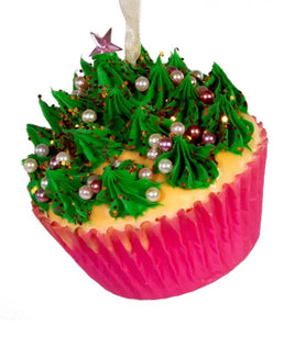 Foam Cupcake Ornaments- Set of 3