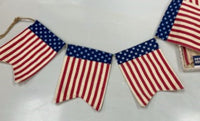 
              6' Ft Patriotic Stars & Stripes Garland Banner
            