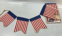 
              6' Ft Patriotic Stars & Stripes Garland Banner
            