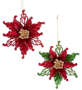 Poinsettia Ornaments