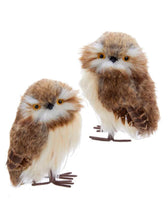 
              Set of 2-Plush Brown Owl Ornaments
            