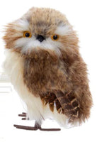 
              Set of 2-Plush Brown Owl Ornaments
            