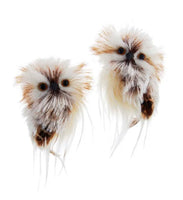 
              Set of 2-Plush Brown Owl Ornaments
            