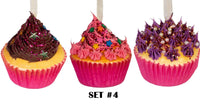 
              Foam Cupcake Ornaments- Set of 3
            