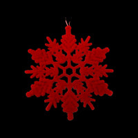 
              12" Flocked Snowflake Ornament
            