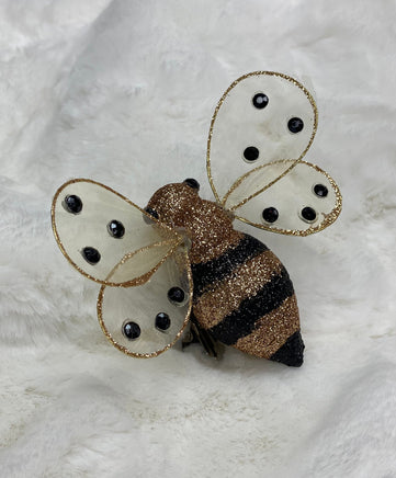 Gold Honey Bee Clip-On Ornaments