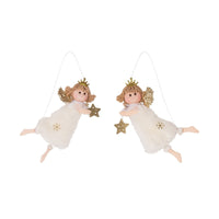 
              Set of 2-Flying Angels Ornaments
            