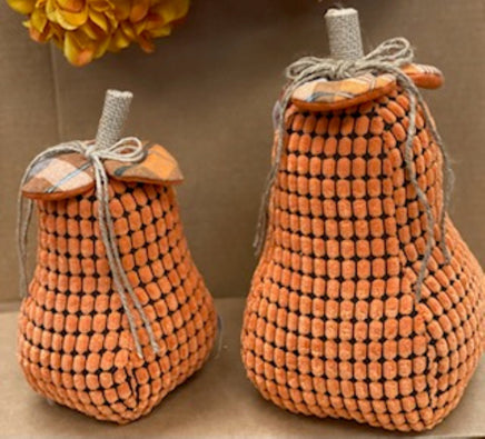 Fall Plaid Gourd Pumpkin