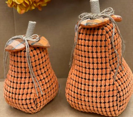 Fall Plaid Gourd Pumpkin