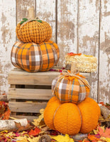 
              Flannel Stacked Pumpkin
            