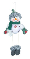 
              Emerald Snowman Bell Ornament
            