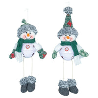 
              Emerald Snowman Bell Ornament
            