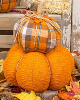 
              Flannel Stacked Pumpkin
            