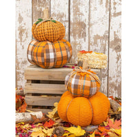 
              Flannel Stacked Pumpkin
            