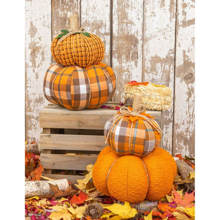 Flannel Stacked Pumpkin