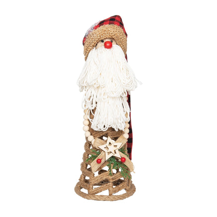 Buffalo Plaid Gnome Santa