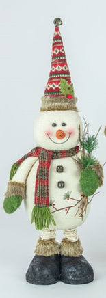 Berry Holly Snowman Stretch Leg